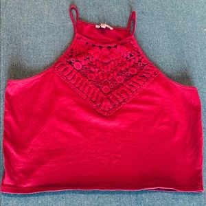 ✅2 for $10 Burgundy detailed tank top